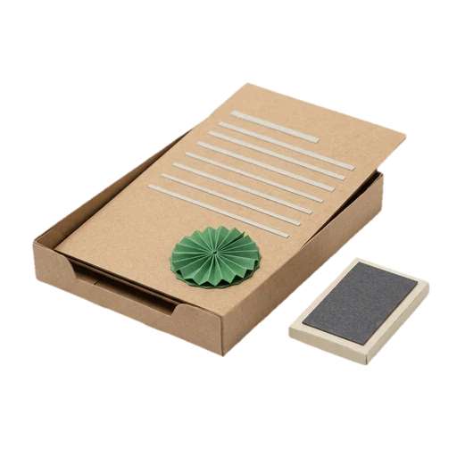 Paper-craft green approval stamp — eligible to file